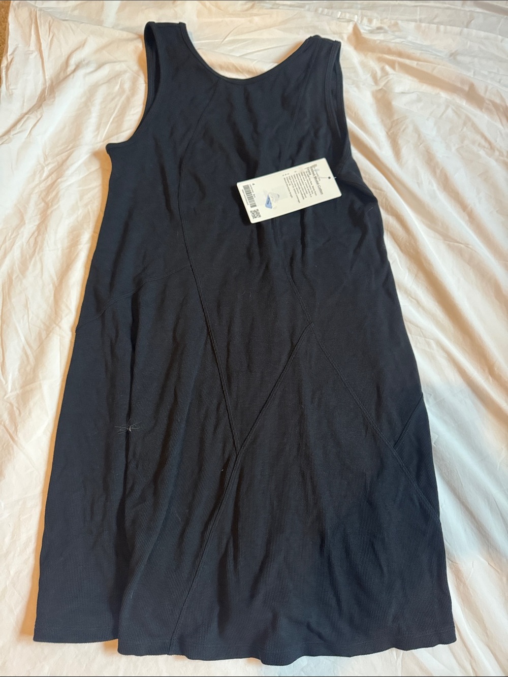 Ribbed cotton modal dress